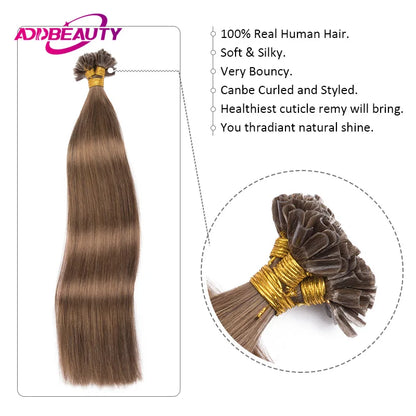 PRESTIGE EXTENSIONS - Extensions Kératine 100% Naturel Cheveux Lisses