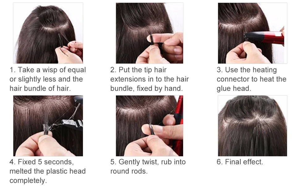 PINCE CHAUFFANTE EXTENSION DE CHEVEUX Thermoréglable