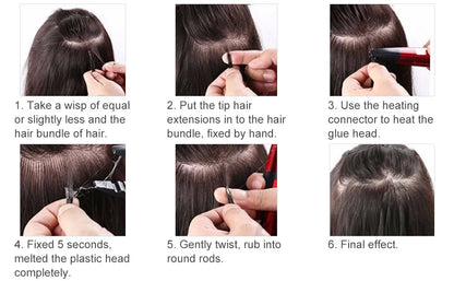 PINCE CHAUFFANTE EXTENSION DE CHEVEUX Thermoréglable