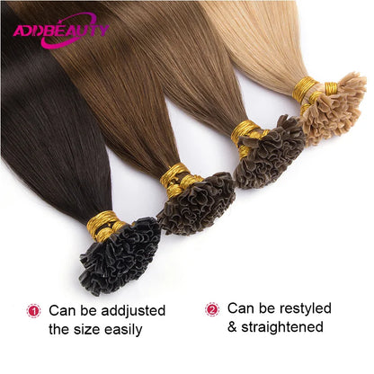 PRESTIGE EXTENSIONS - Extensions Kératine 100% Naturel Cheveux Lisses