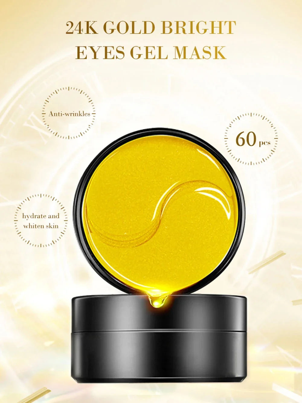 Masque 24K Gold Acide Hyaluronic™ - Hydratation Suprême